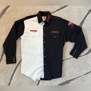 Vintage Wrangler PBR (Professional Bull Riders) long-sleeve western snap shirt